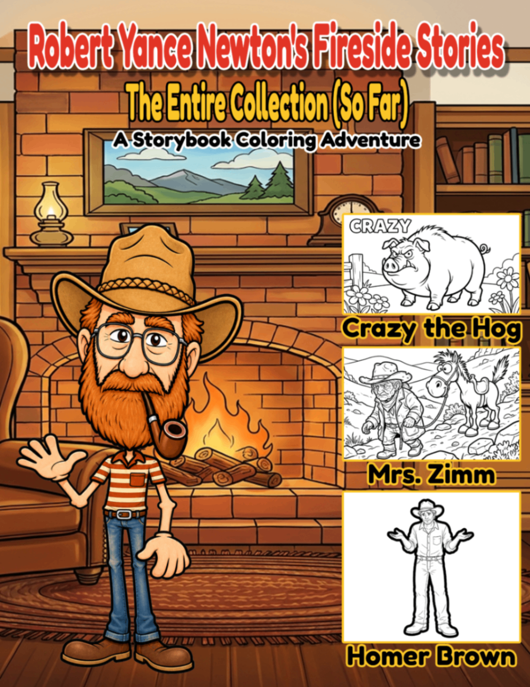 Robert Yance Newton’s Fireside Stories: A Legacy in Line Art and Coloring Pages